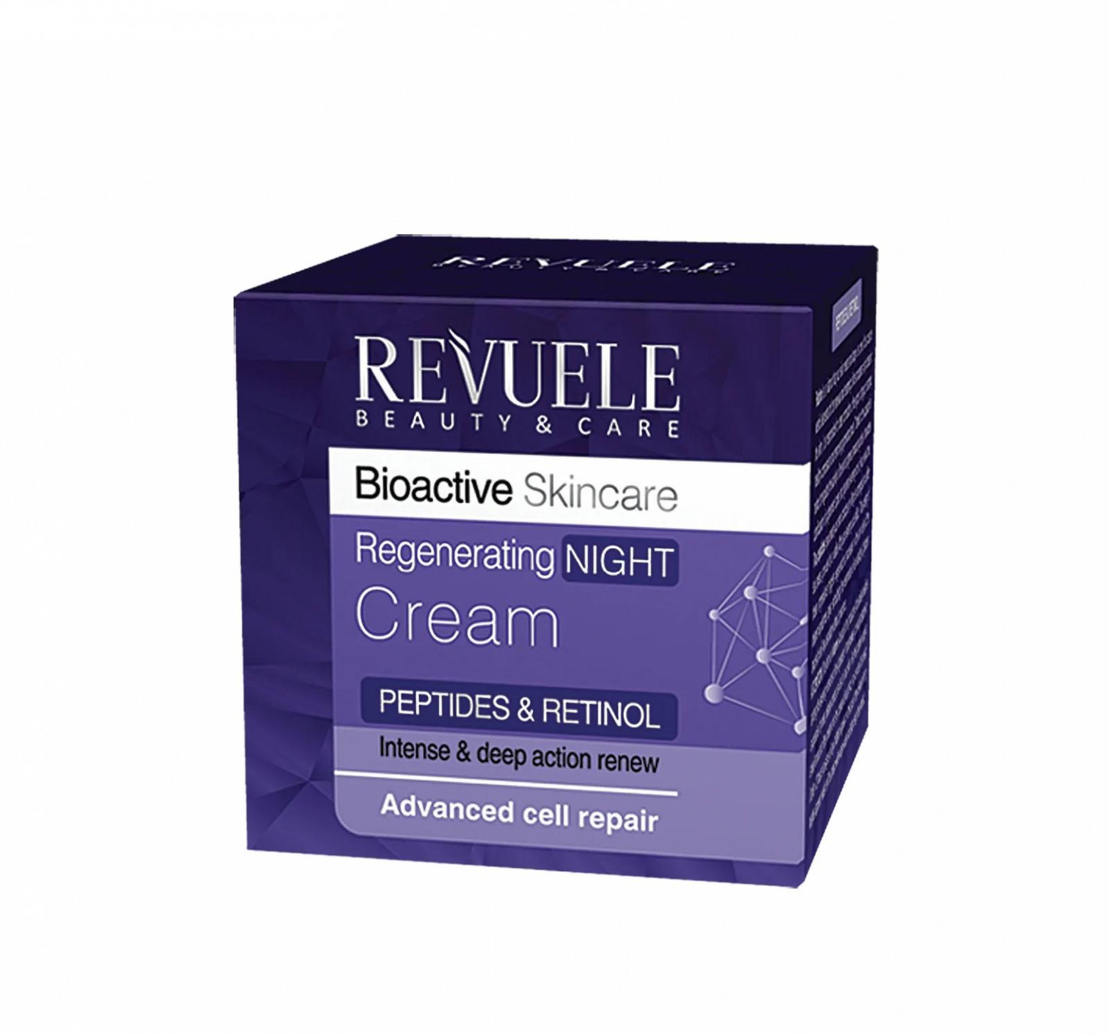 Регенерирующий ночной крем Revuele Пептиды и Ретинол Bioactive 50 мл, фото №1
