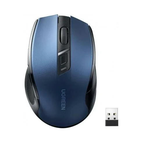 Мышка Ugreen MU006 Ergonomic Wireless Blue (15064), фото №1 Мышка Ugreen MU006 Ergonomic Wireless Blue (15064), фото №1
