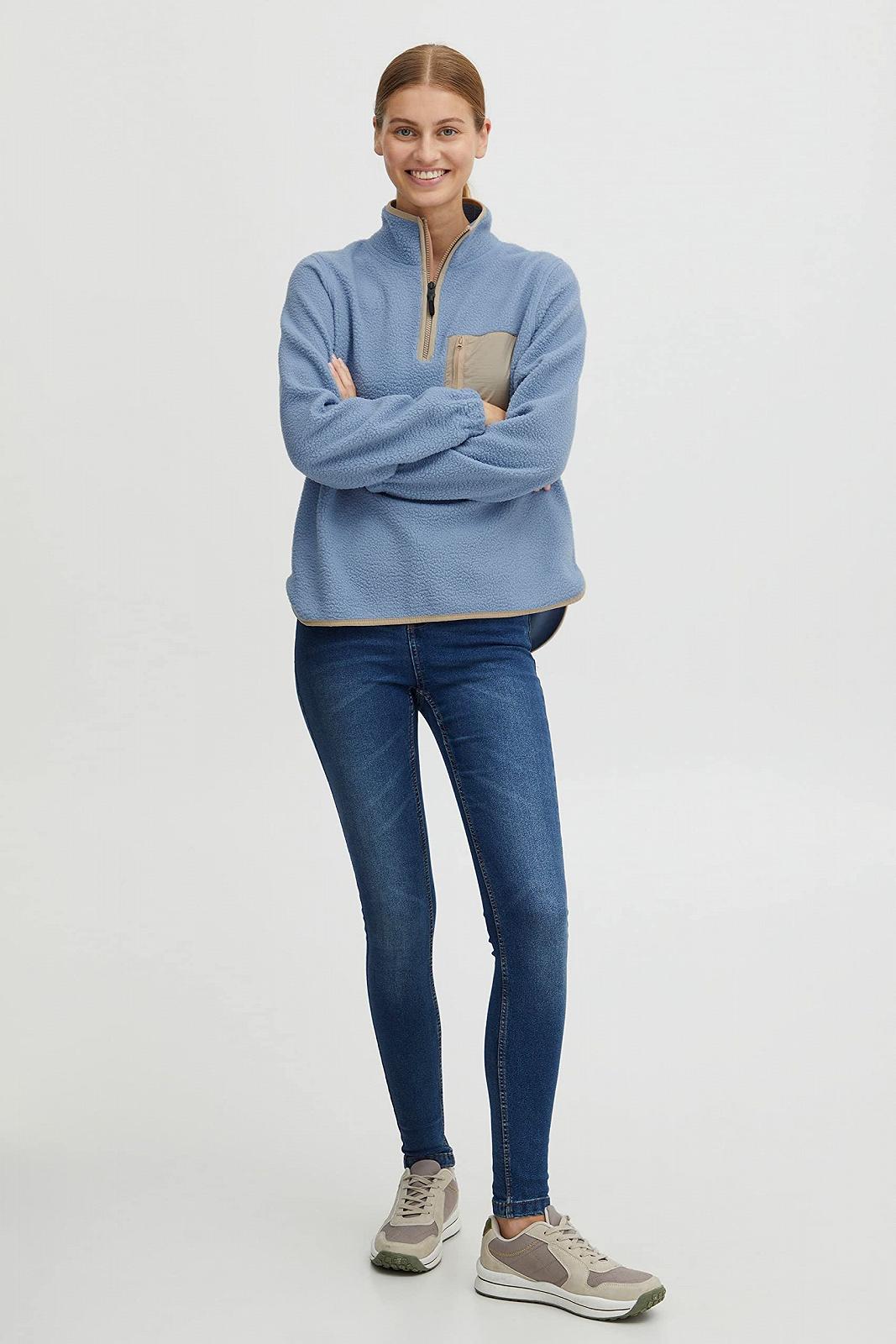 Женская толстовка OXMO by OXPiala Troyer с искусственным мехом, фото №4