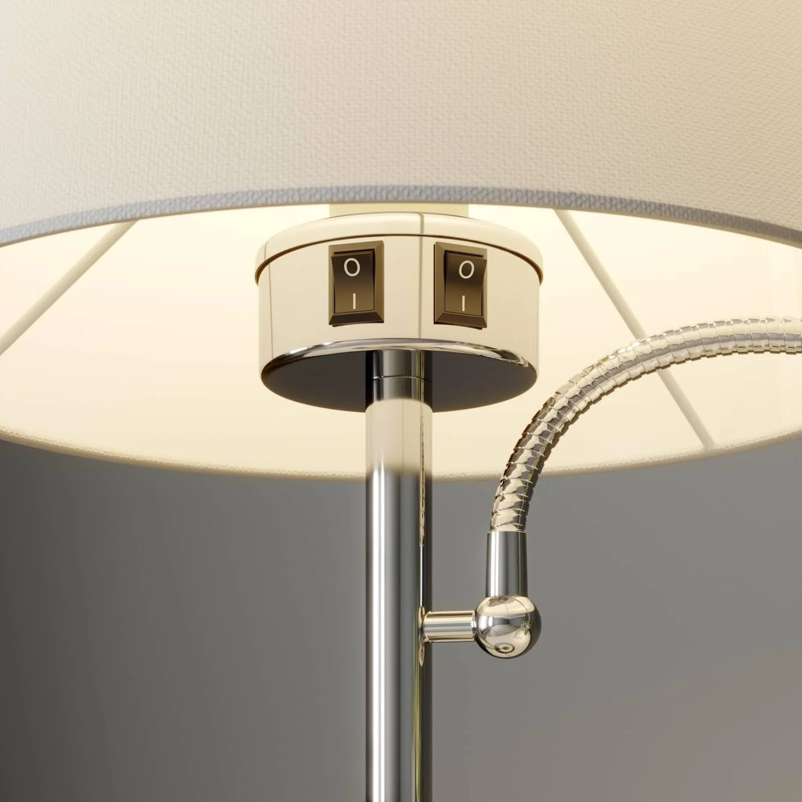 Настільна лампа Lindby Benjiro E27 Біла, фото №6