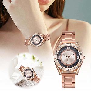 Женские аналоговые кварцевые часы Generisch с кожаным ремешком, часы из нержавеющей стали synthetic.ua - Фото 1