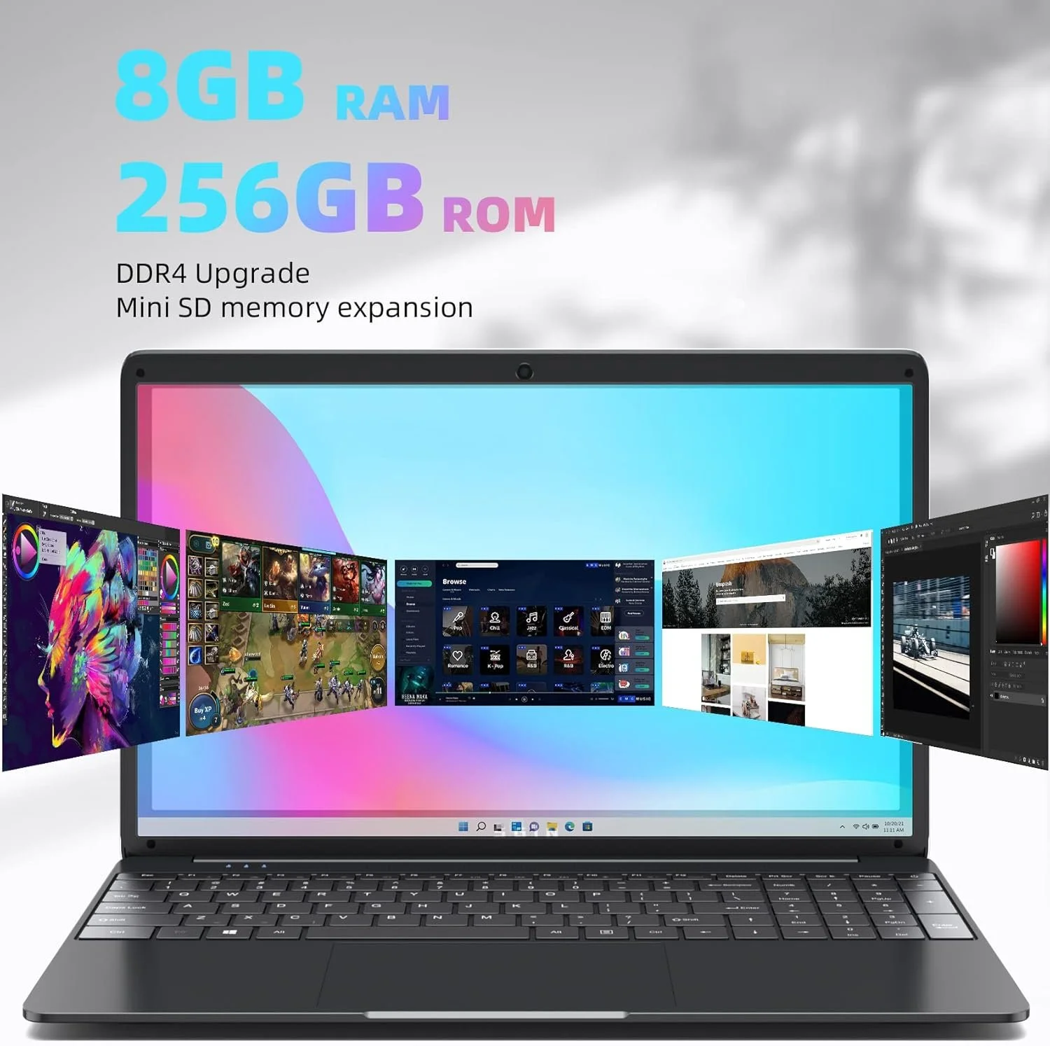 Ноутбук 15.6" SGIN M15 Pro-N Intel Celeron N4000 RAM 8GB SSD 256GB Windows 11, фото №2 Ноутбук 15.6" SGIN M15 Pro-N Intel Celeron N4000 RAM 8GB SSD 256GB Windows 11, фото №2