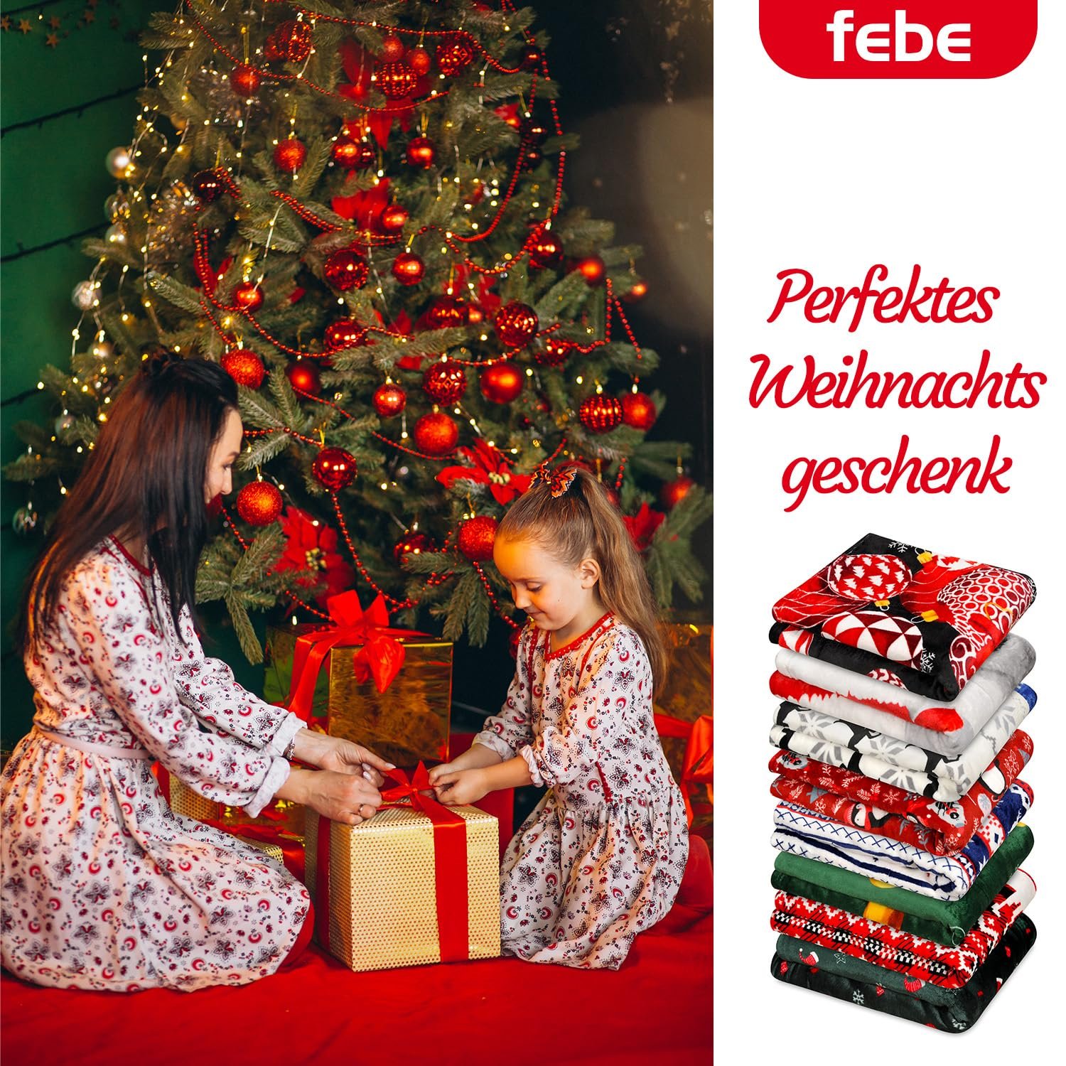 Покривало Cuddly Blanket Різдвяна Зірка та Куля 160 x 200 см, фото №8