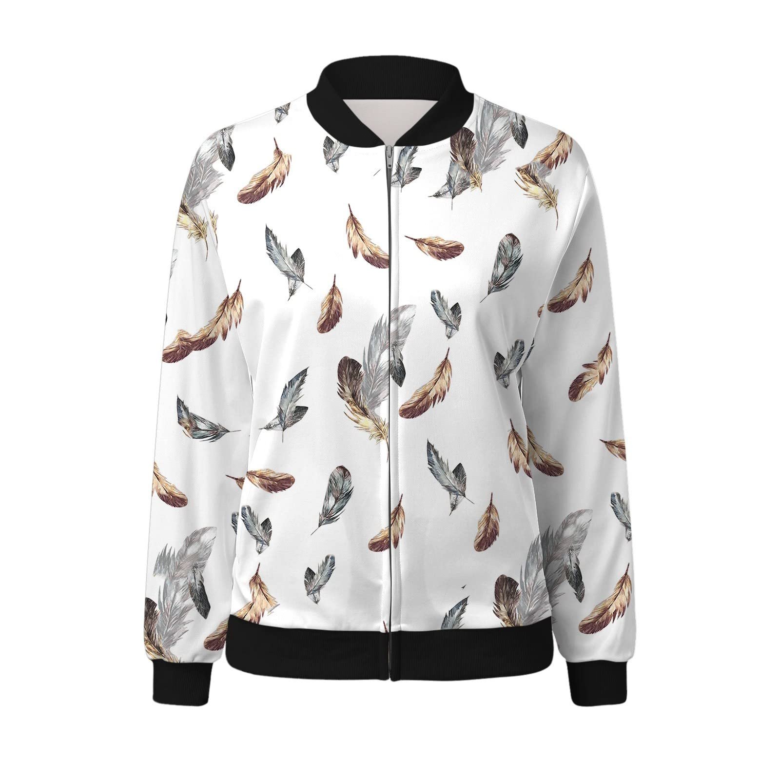 Жіноча куртка-бомбер Тонка куртка-авіатор Суцільне пальто з капюшоном, фото №2