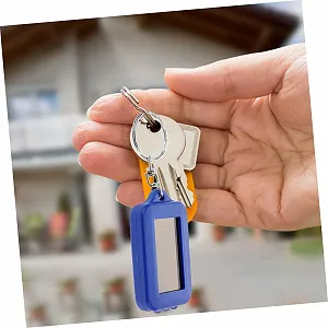 Фонарик Sosoport 5 x Solar Emergency Supply Key Ring с фонариком Маленький фонарик-брелок для ключей Кемпинговый фонарик-брелок Emergency Torch Синий Пластик synthetic.ua - Фото 1