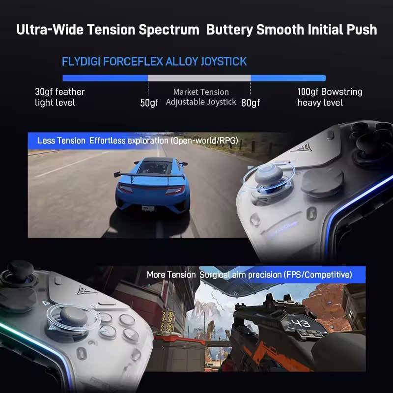 Геймпад FlyDigi APEX 5 White + док-станция (Android/Windows/Nintendo Switch/VR/iOS), фото №5