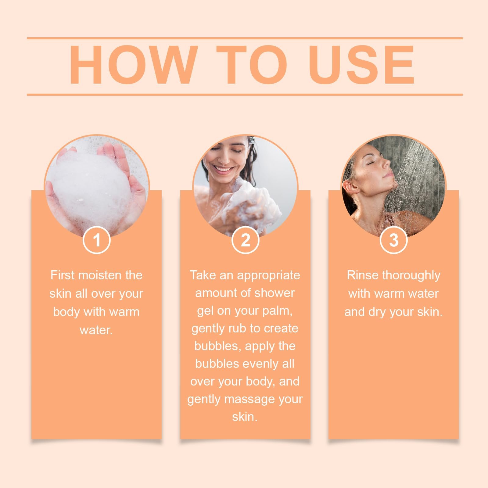 Гель для душу натуральний з екстрактом папаї зволожуючий набір з 3 шт., фото №7