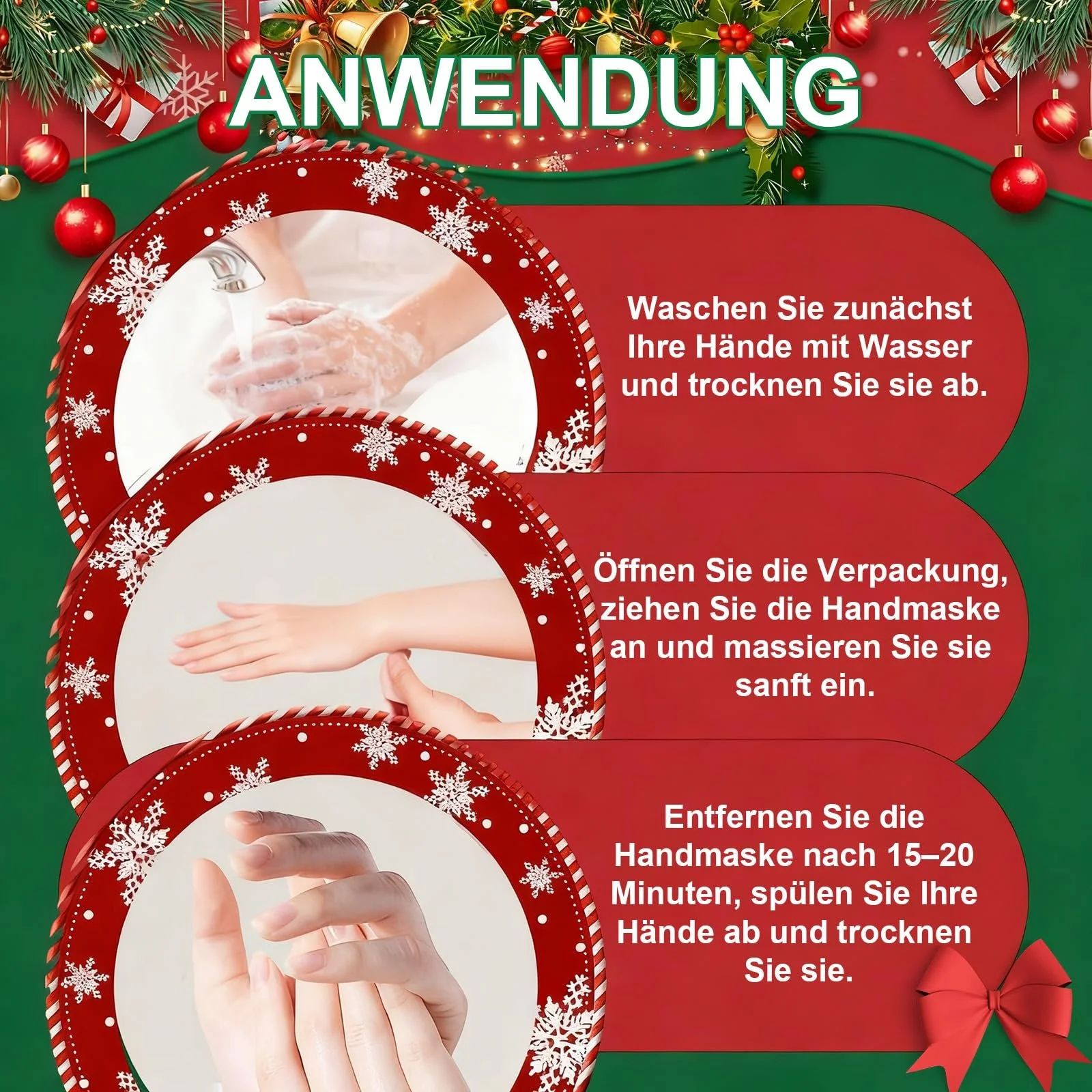 Маска для ніг і рук, 3 пари масок для ніг і 3 пари масок для рук, фото №7