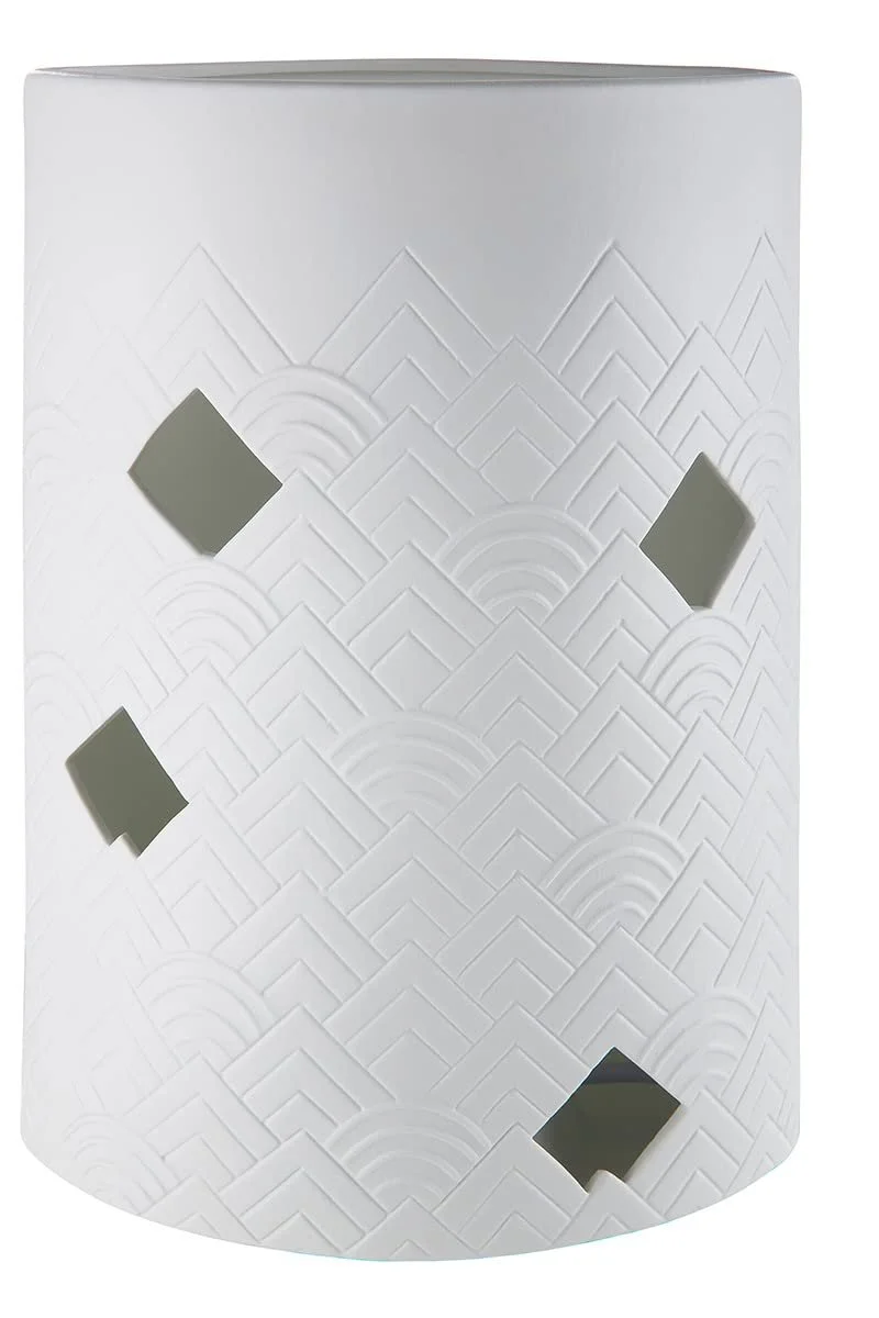 Настільна лампа GILDE декоративна порцелянова E14 40 Вт 28 см Білий, фото №3