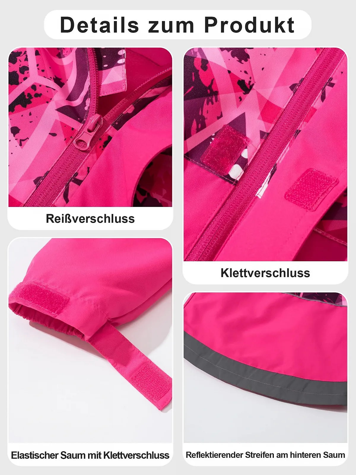 Куртка дощова NATUST, вітро- та водонепроникна перехідна куртка з підкладкою, фото №4