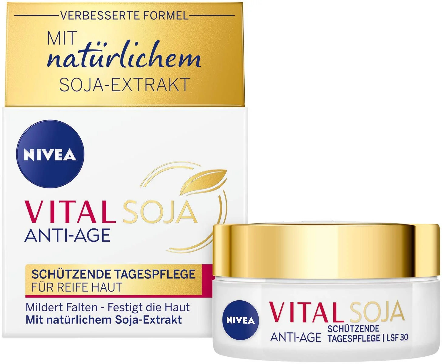 Денний крем для обличчя Nivea Vital Soy Protective зміцнювальний SPF 30, 50 мл, фото №1 Денний крем для обличчя Nivea Vital Soy Protective зміцнювальний SPF 30, 50 мл, фото №1