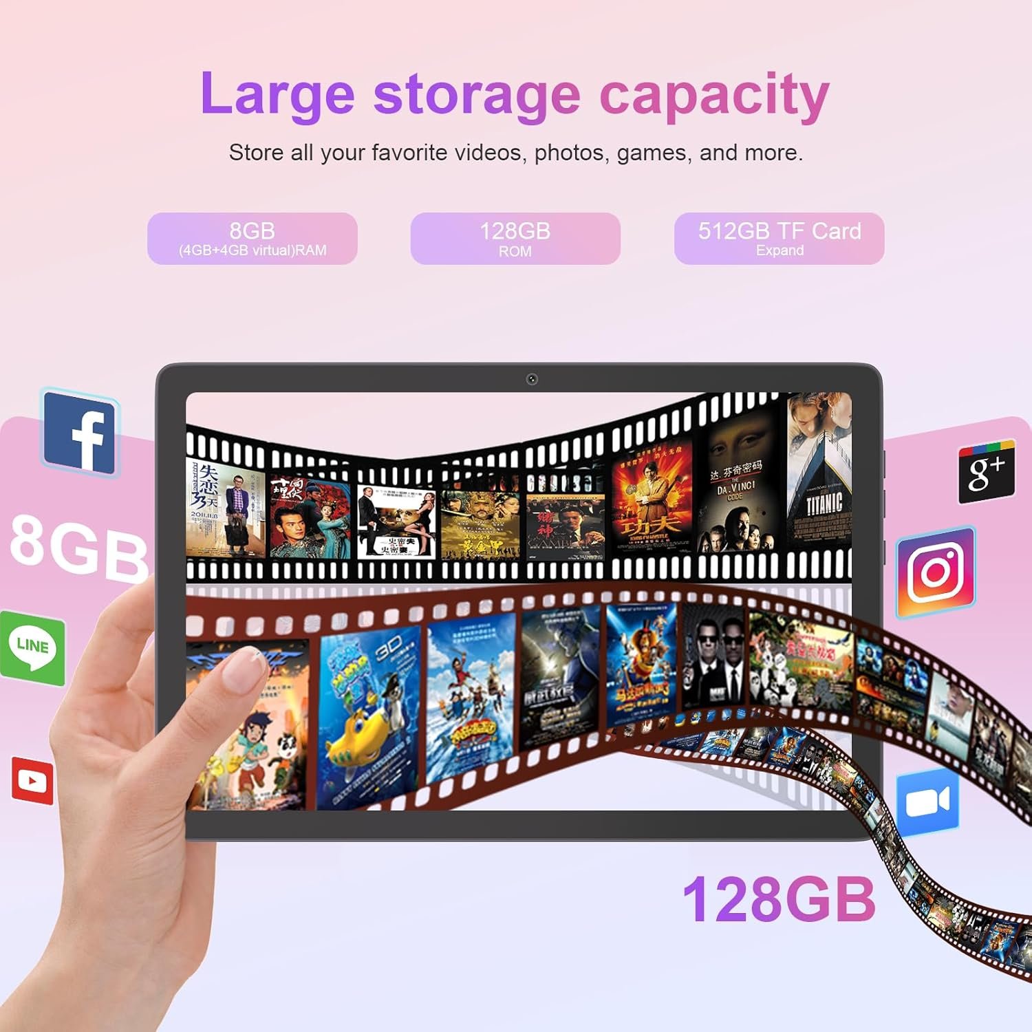 Планшет 10,51" Full HD C idea P1300 (4+4)/128Gb 8 ядер Android 14 6000 mAh Серый, фото №4