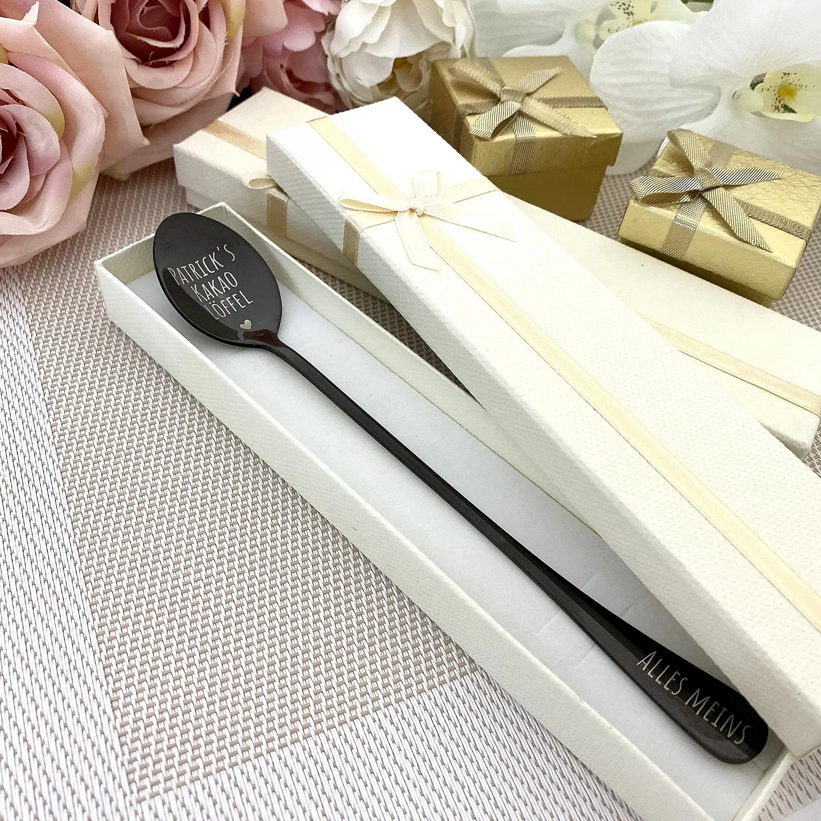 Ложка Какао З Персоналізацією Індивідуальне Гравіювання з Текстом, фото №3