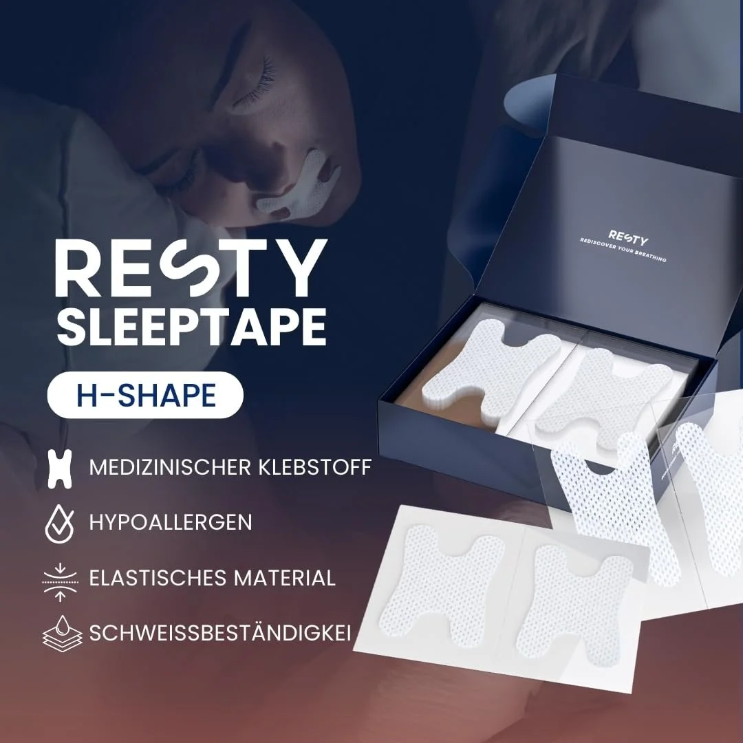 Пластирі для рота Resty Форма: H-подібна Упаковка: 72 шт., фото №2 Пластирі для рота Resty Форма: H-подібна Упаковка: 72 шт., фото №2