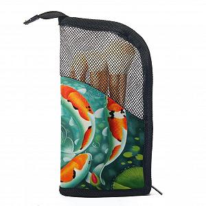 Набор кистей для макияжа Koi aus japanischem Karpfenteich 12 штук с органайзером и косметичкой - Фото 1