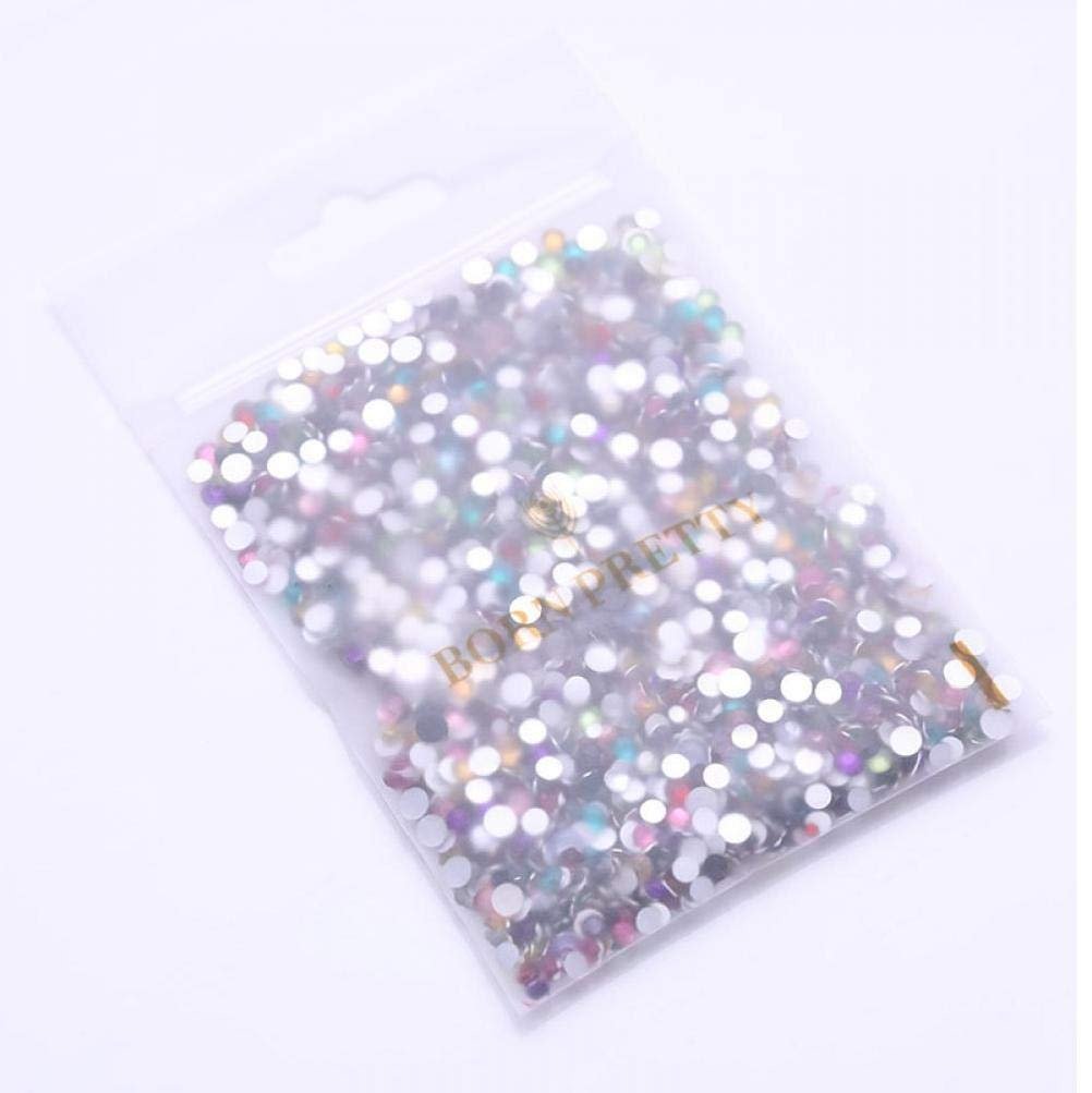 Стразы для ногтей Плоские Разноцветные Кристаллы Смешанный Размер 2000 шт/пакет, фото №3