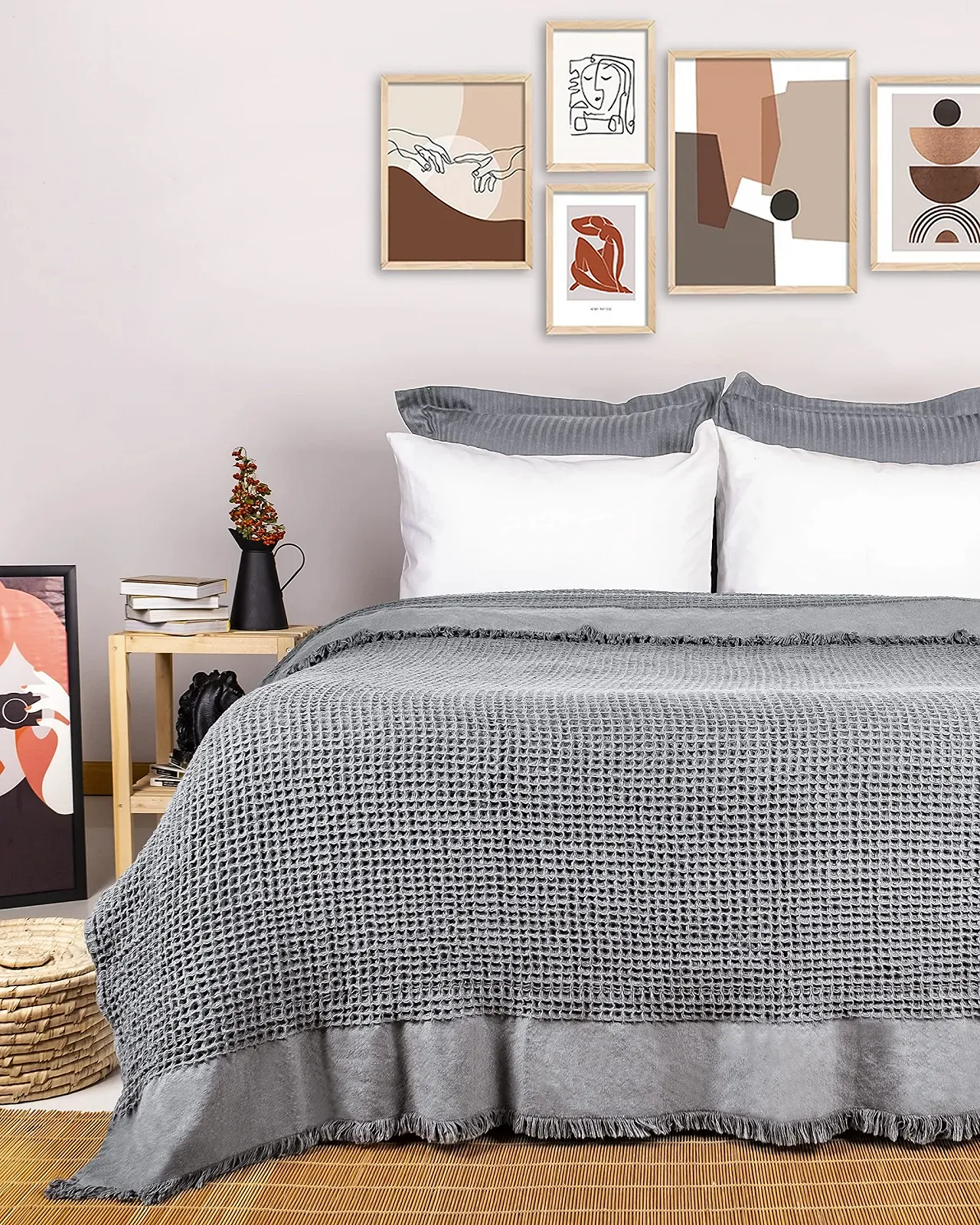 Покривало Gräfenstayn Premium з бахромою - 150 x 200 см, фото №3