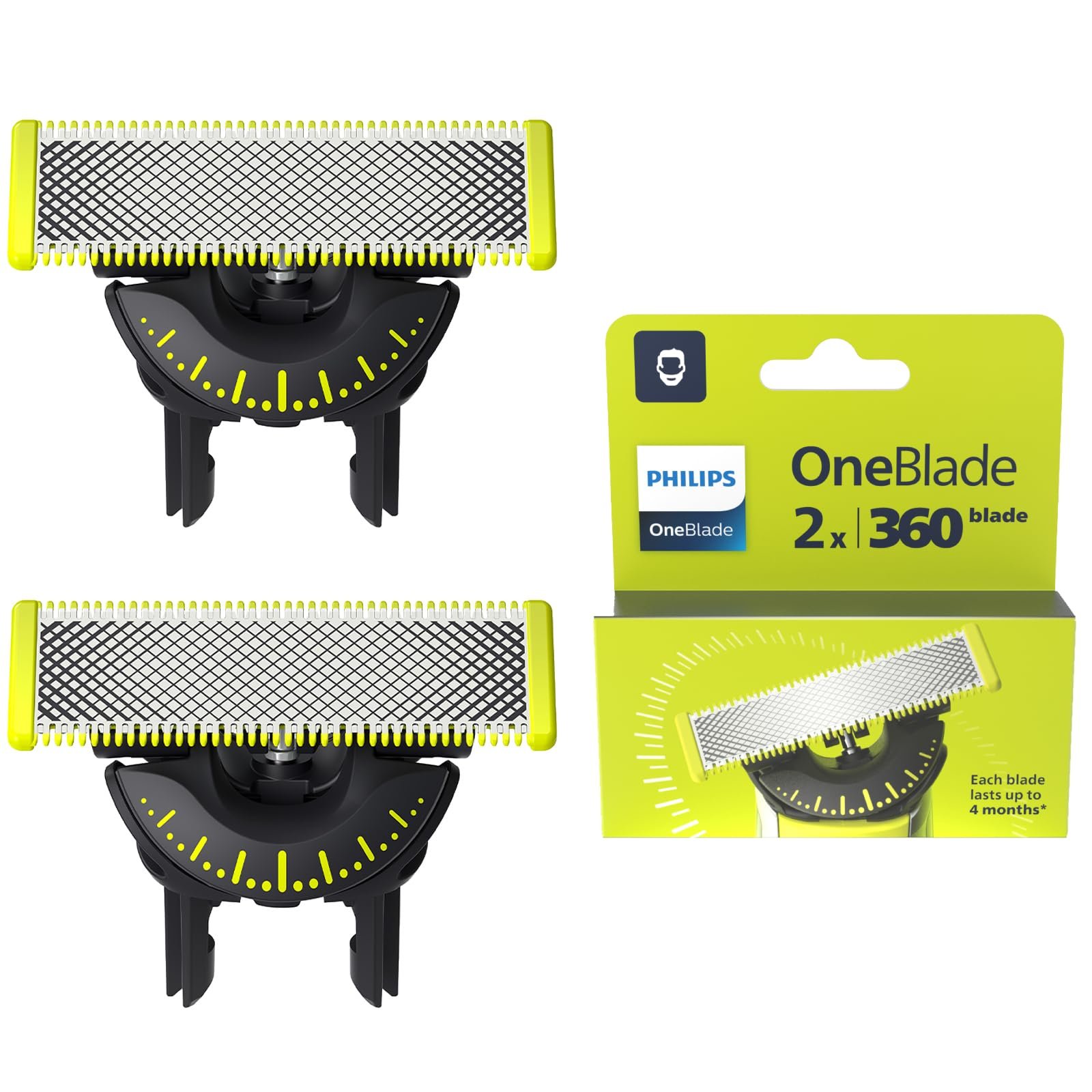 Сменные лезвия Philips OneBlade 360 QP420/60 2 шт., фото №1 Сменные лезвия Philips OneBlade 360 QP420/60 2 шт., фото №1