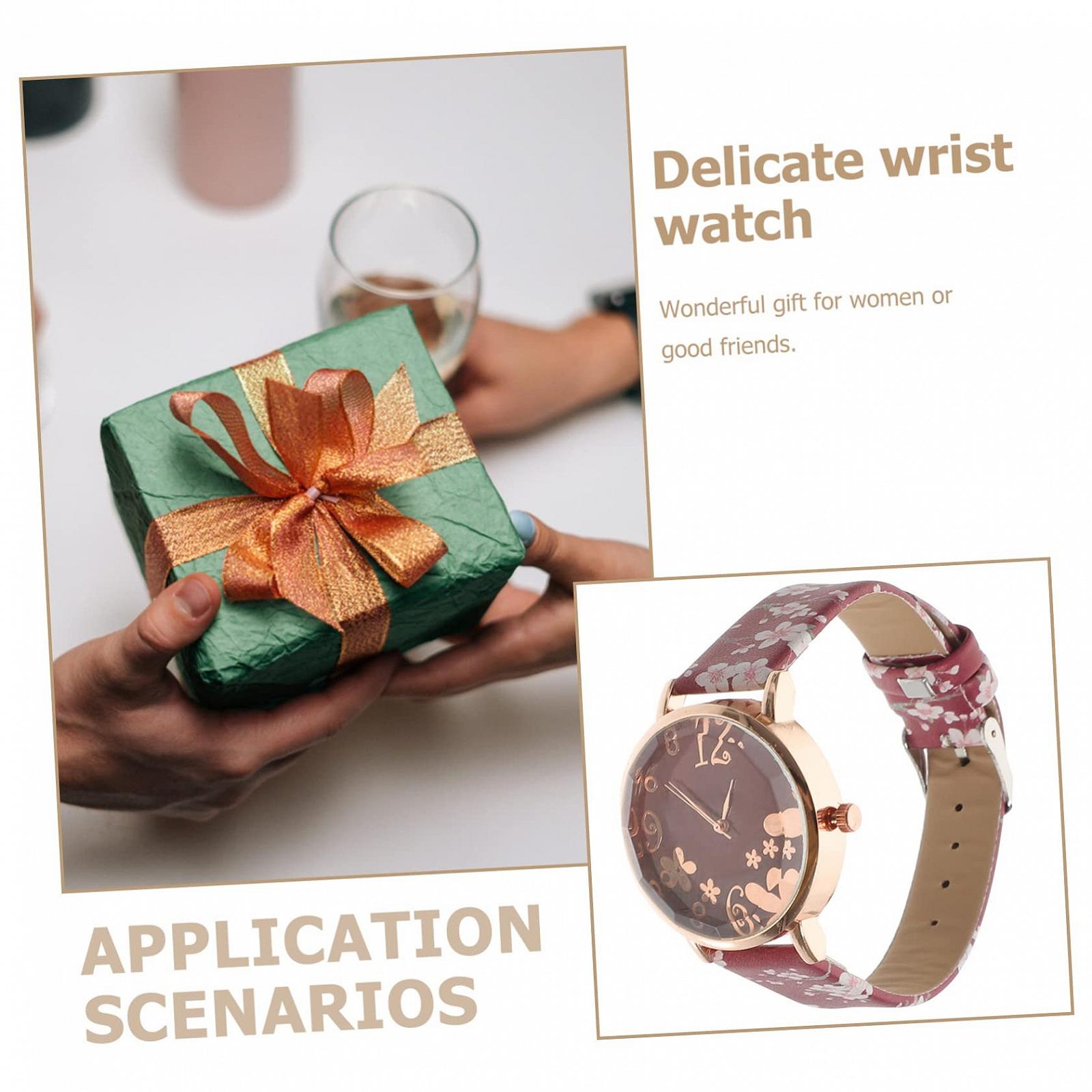 Годинник LIFKOME Золотий Жіночий Червоне Скло, фото №4