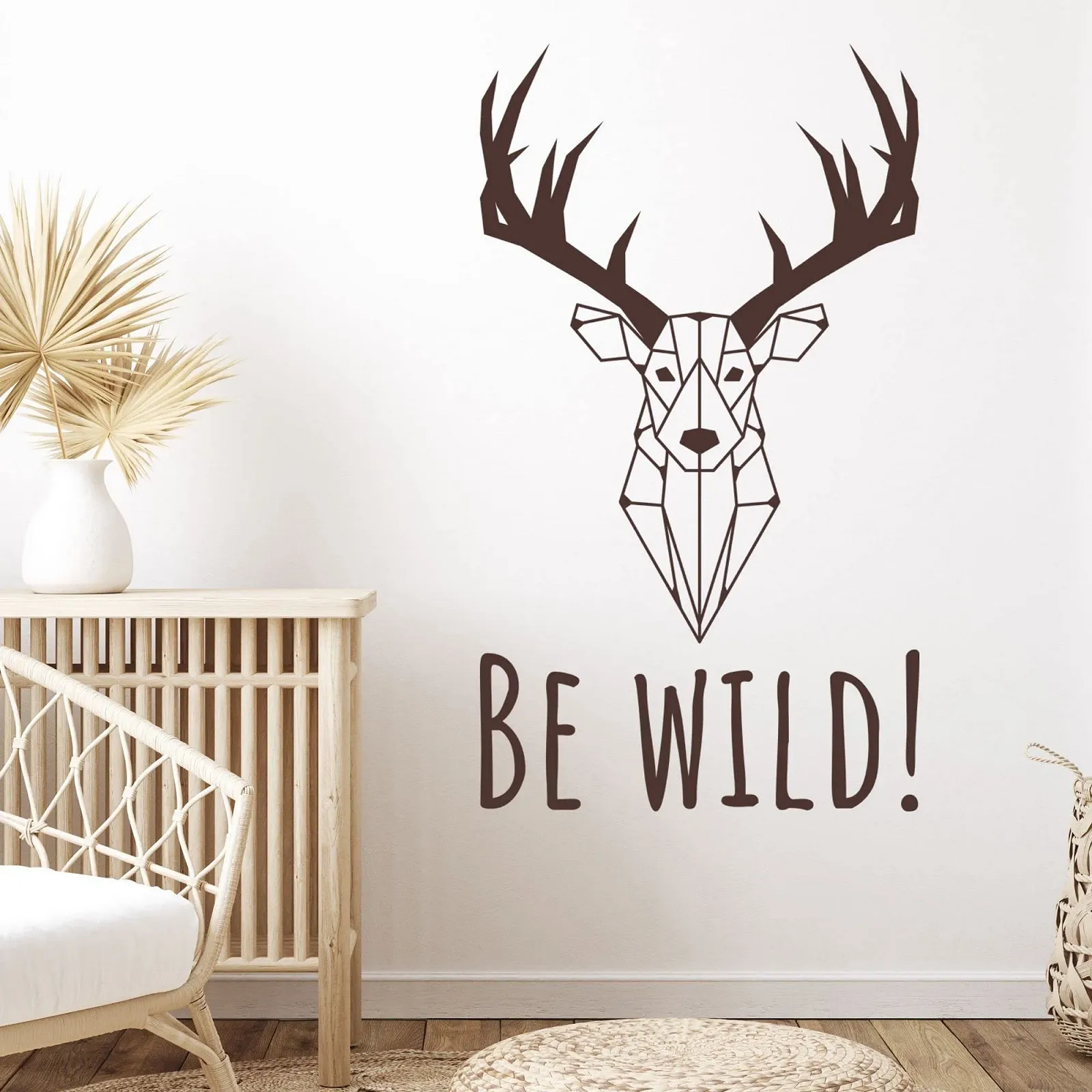 Настенная наклейка GRAZDesign Stag Head Be Wild 52 x 30 см 091 золотая, фото №5