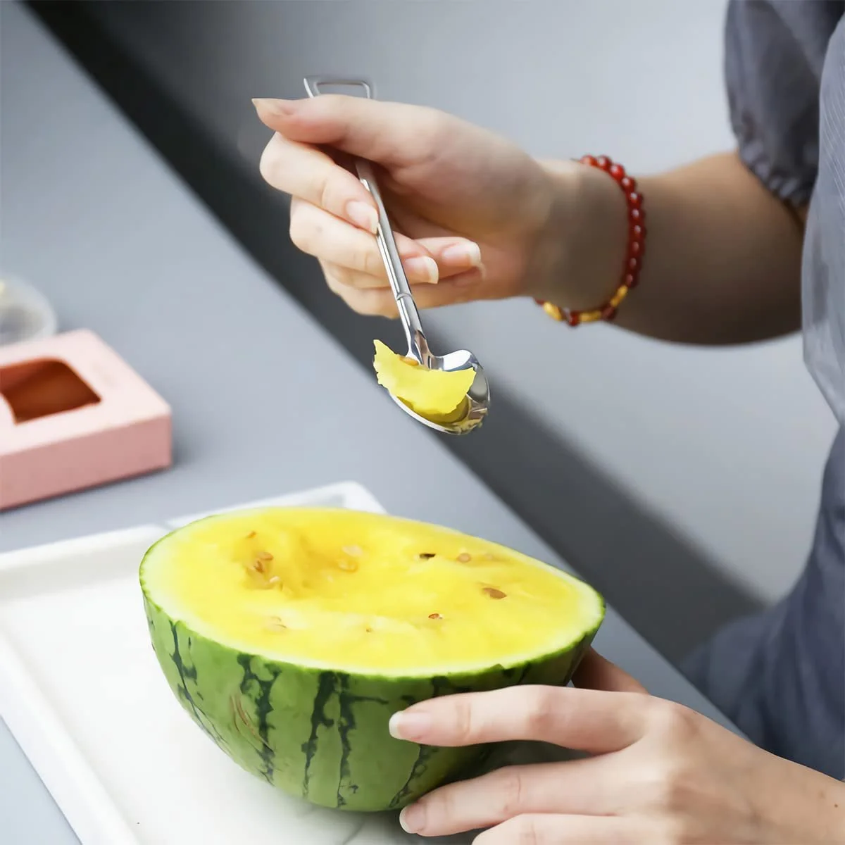 Ложка Шпатель з нержавіючої сталі, Креативна у формі лопати, Довга, фото №4 Ложка Шпатель з нержавіючої сталі, Креативна у формі лопати, Довга, фото №4