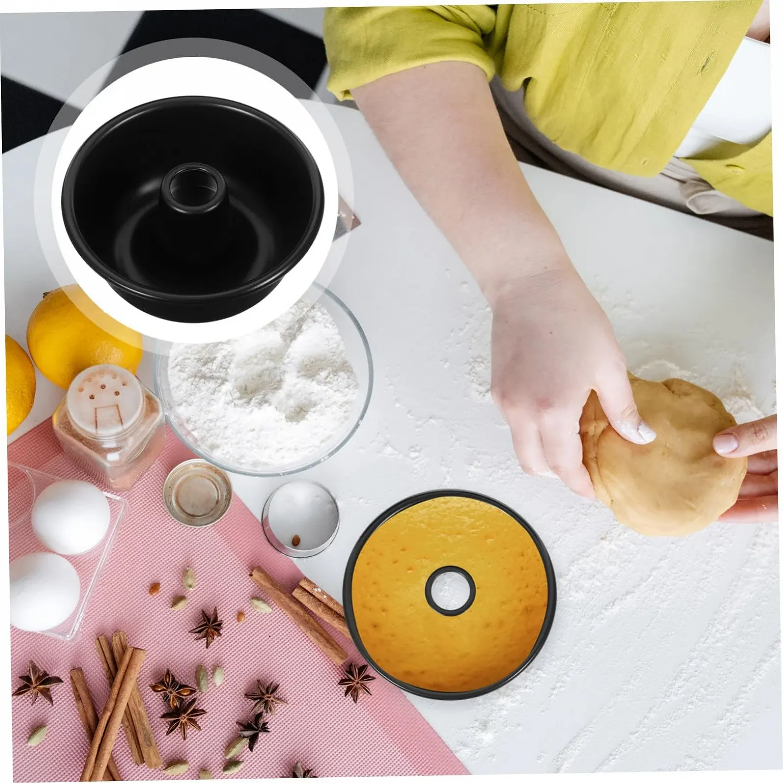 Форма для пончиков VILLCASE алюминиевая антипригарная легкая компактная, фото №9