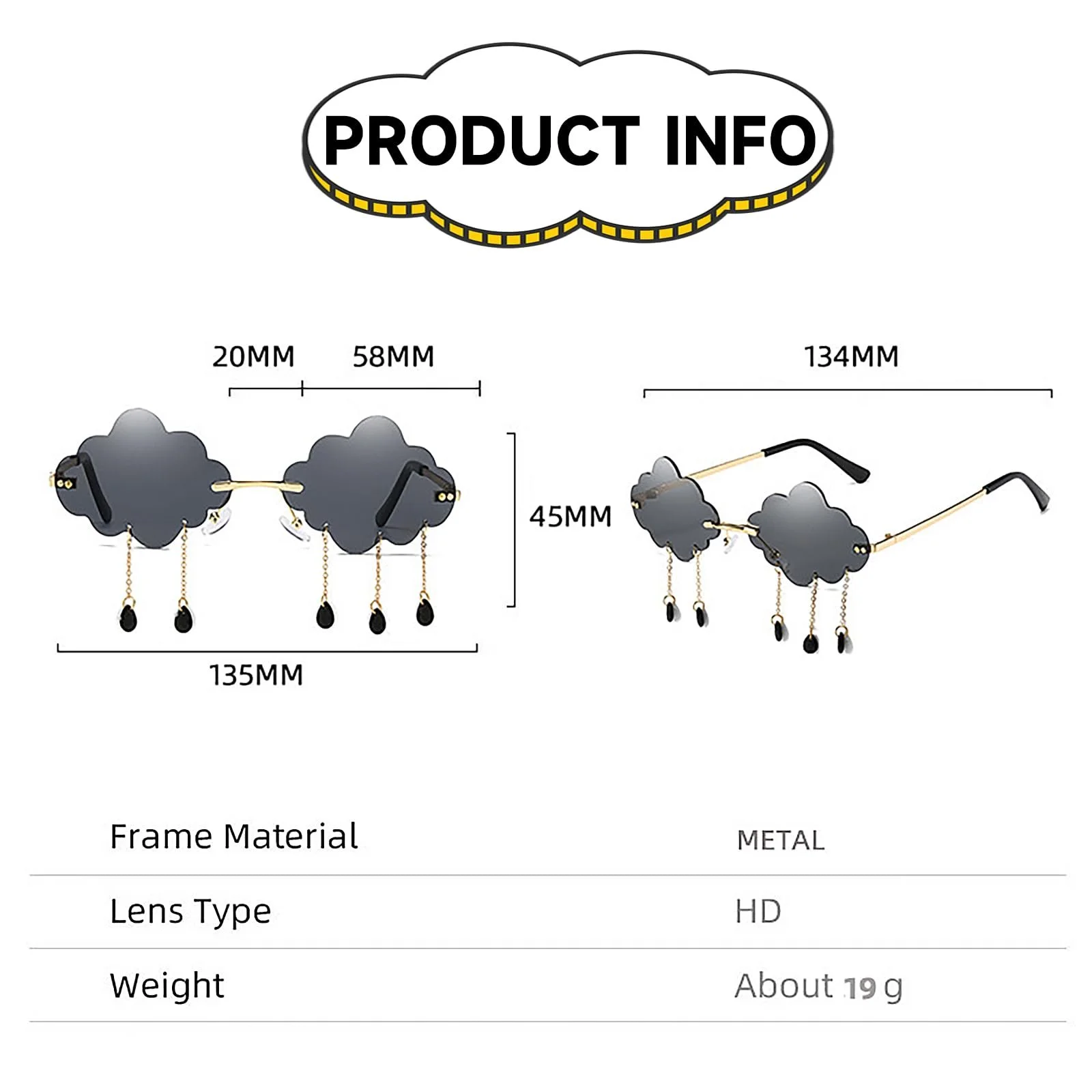 Солнцезащитные очки Wolke Vintage без оправы, фото №2 Солнцезащитные очки Wolke Vintage без оправы, фото №2