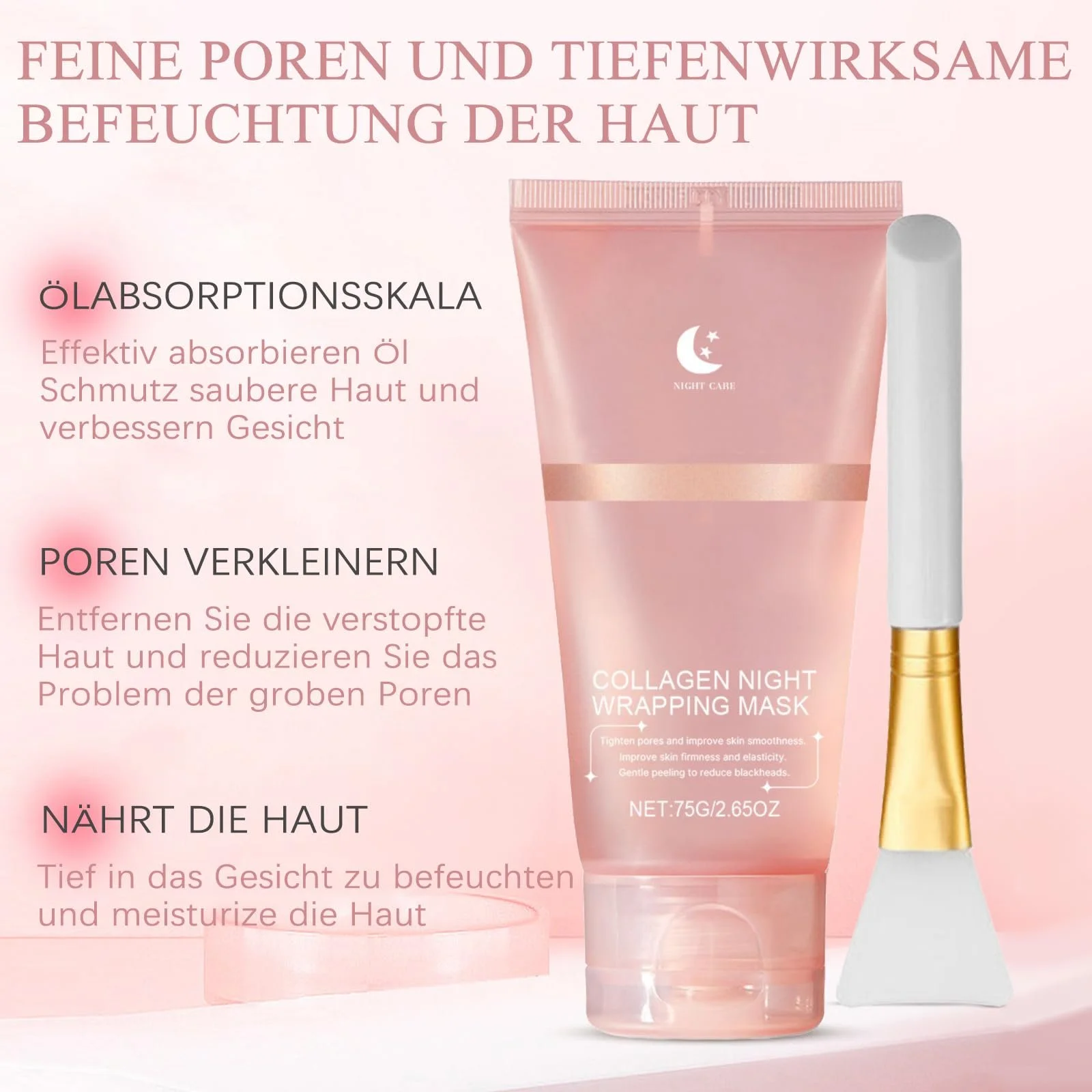 Маска Нічна VEROA Collagen - Гелева Маска-Плівка для Обличчя - Зволоження, фото №2