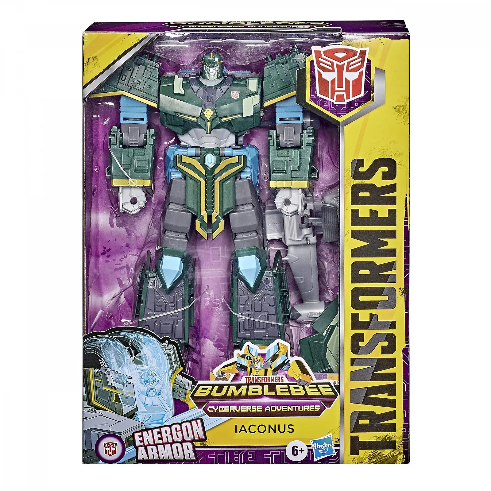 Фигурка Transformers Bumblebee Cyberverse Adventures Ultimate Iaconus 22.5 см с броней Энергона, фото №3