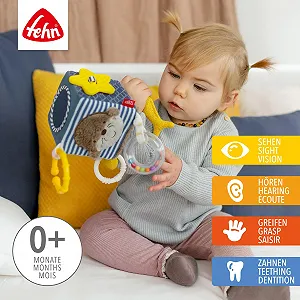 Куб розвиваючий Fehn Otter, 10 x 10 см synthetic.ua - Фото 1