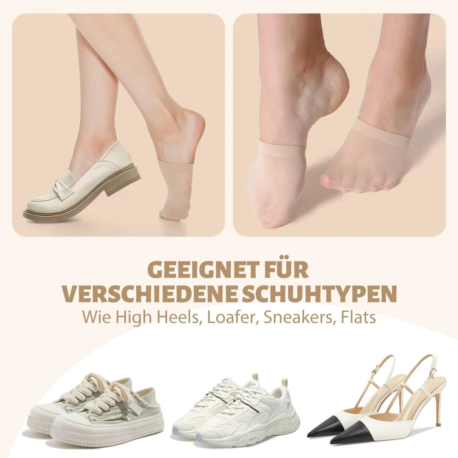 Шкарпетки-пальці MANZI, 6 пар, жіночі, півшкарпетки, фото №6