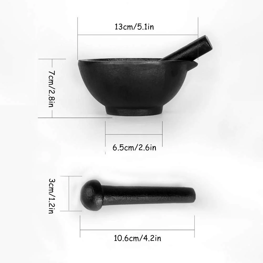Набір ступки і товкачика для спецій для подрібнення, фото №3