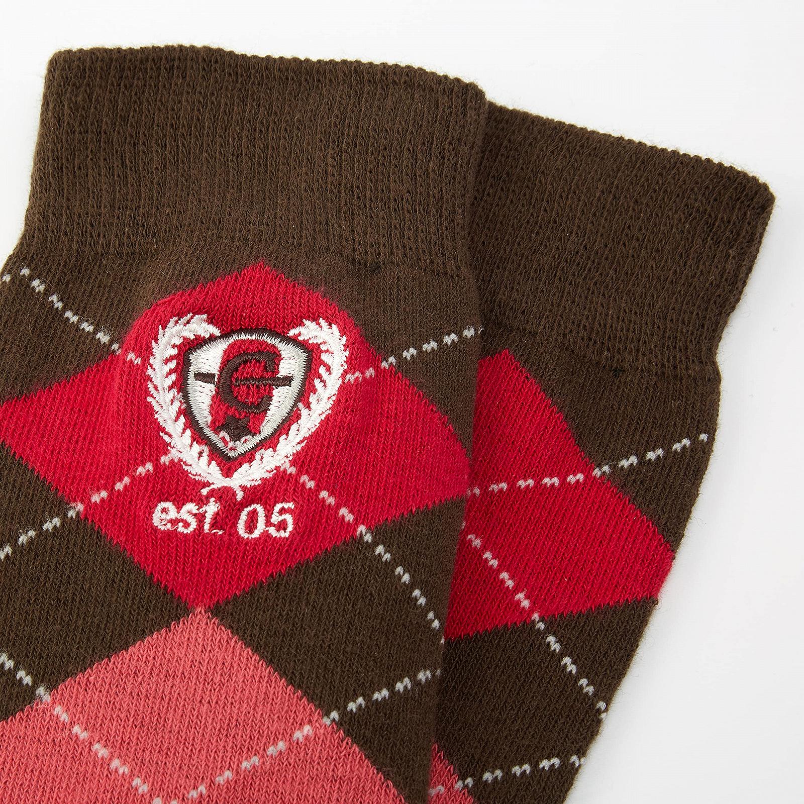 Женские гольфы для верховой езды Covall гольфы Brescia темно-синие в клетку, размер 34-36 (1 пара в упаковке), фото №3