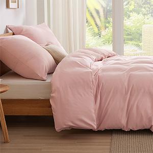 Постільна білизна BEDSURE 155 x 220 см, 3 предмети, блідо-рожевий synthetic.ua - Фото 1