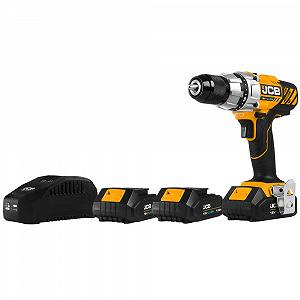 Дриль-шуруповерт JCB 18V 3x1.5Ah Акумулятор + USB synthetic.ua - Фото 1