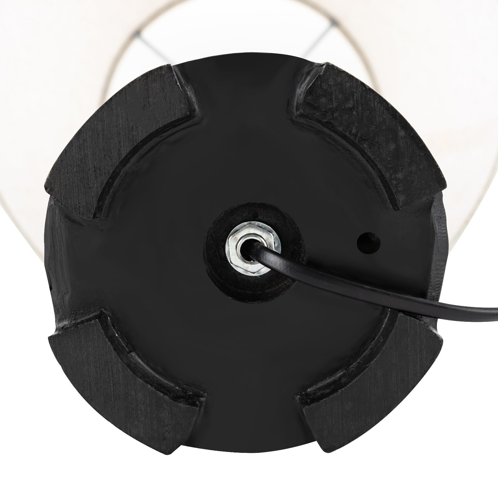 Настільна лампа Ретро Лляний абажур E27 Кнопковий перемикач, фото №7