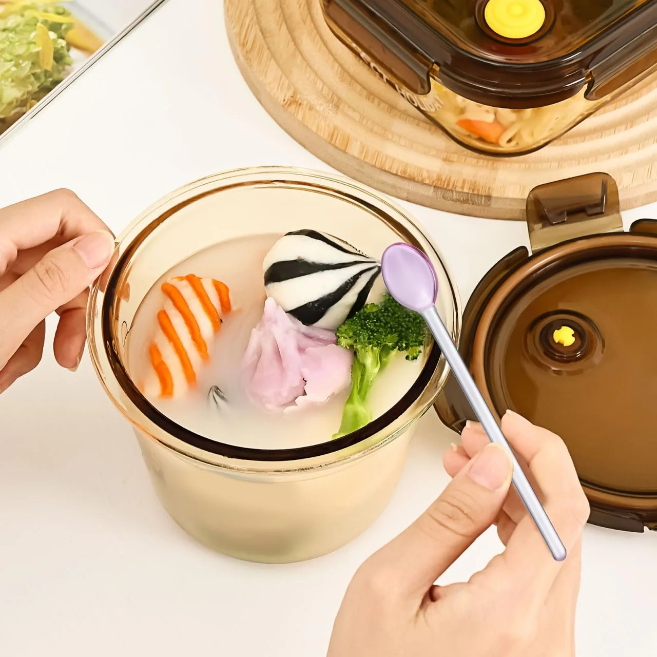 Набір скляних ложок Alipis, 6 штук, столові, фото №7