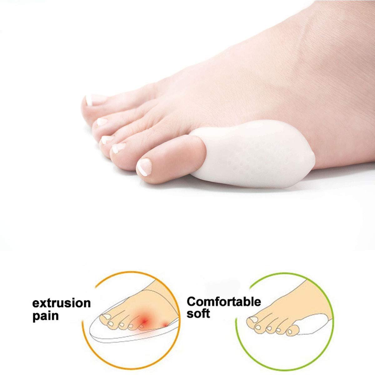 Гелеві подушечки Pedimend для полегшення бурситу Тейлора, коректор Buninette, протектор для випрямлення мізинцz, фото №5