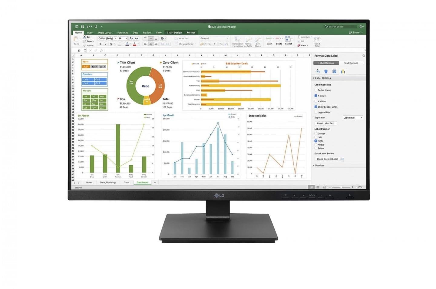 Монитор LG 24BN65YP-B 60.5 см (23.8") 1920 x 1080 пикселей Full HD Черный, фото №1