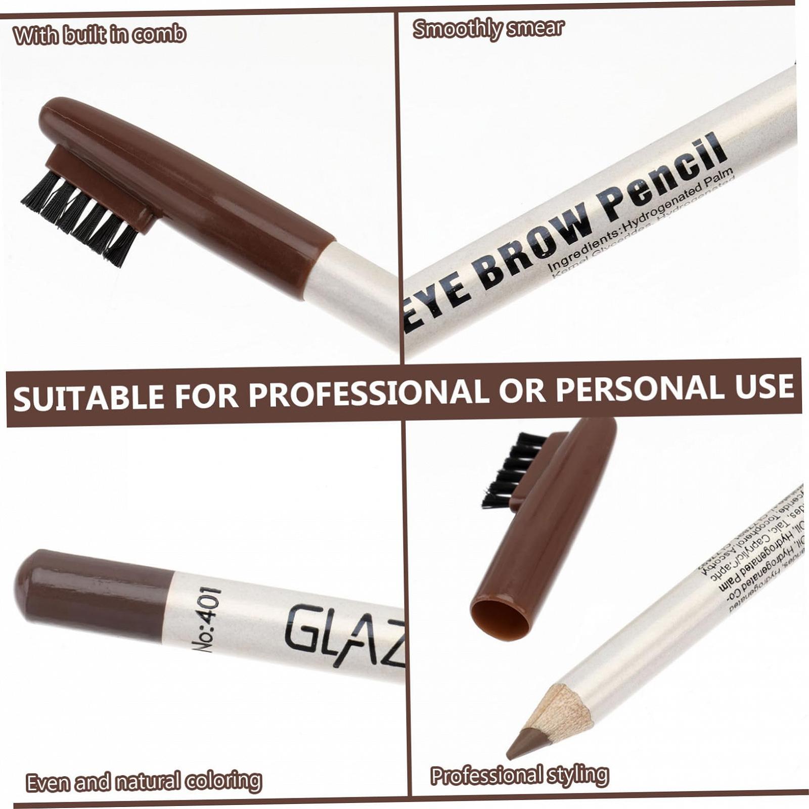 Олівець Mikinona 12 Шт. З пензлем для брів та макіяжу Пластик, фото №2 Олівець Mikinona 12 Шт. З пензлем для брів та макіяжу Пластик, фото №2