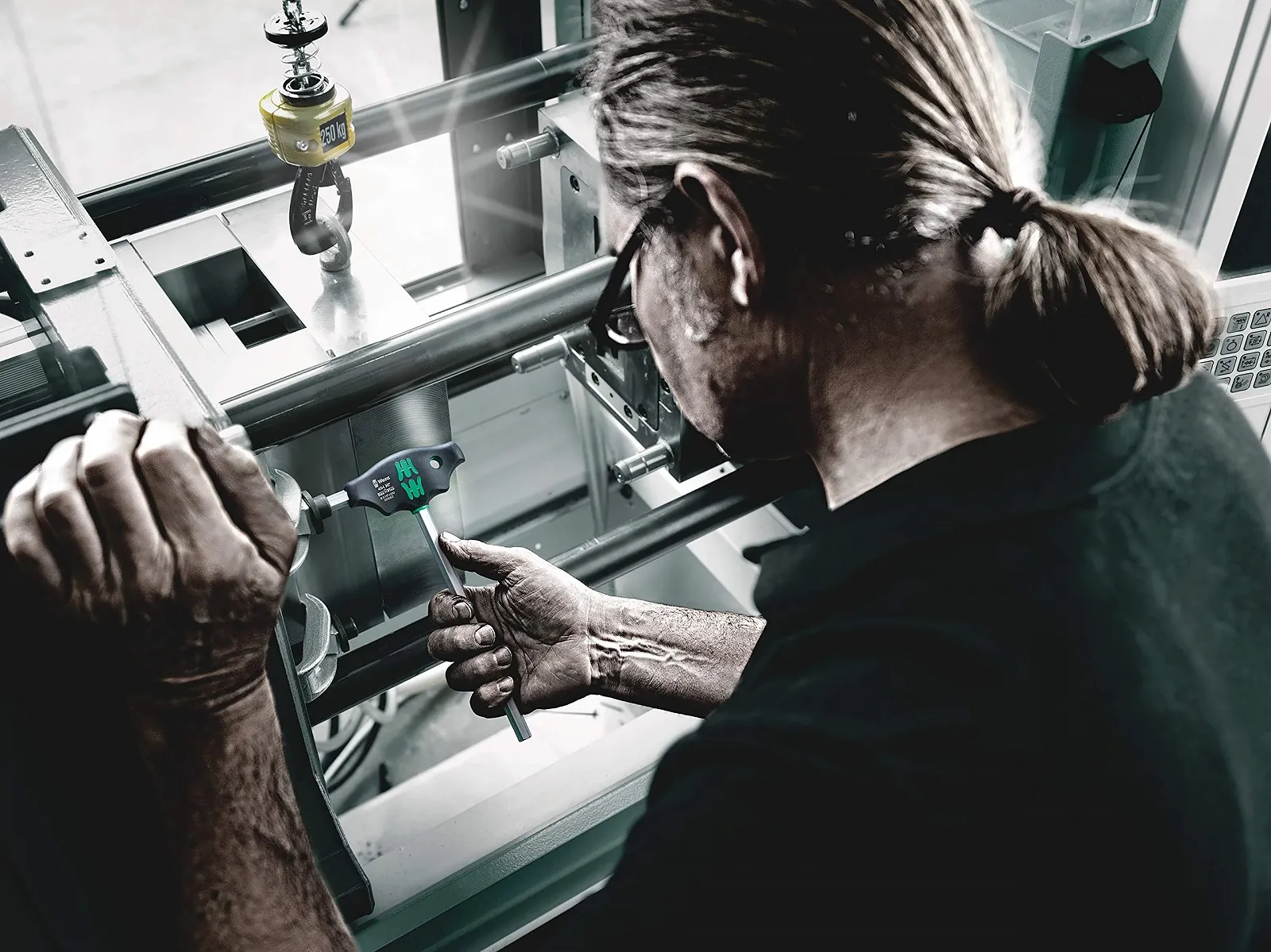 Викрутка з хрестоподібною ручкою Wera 454 Imperial HF Hex-Plus 1/8 дюйма x 150 мм, фото №6