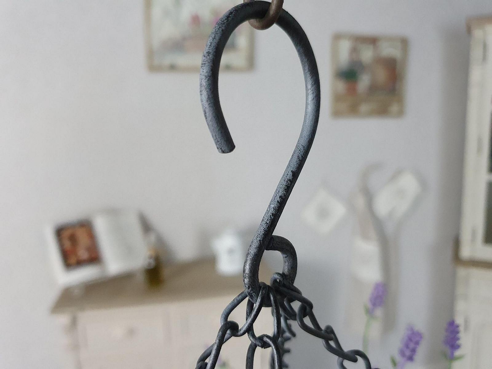 Підвісний тримач для горщиків Ambiente Залізний 45 см Сірий, фото №6 Підвісний тримач для горщиків Ambiente Залізний 45 см Сірий, фото №6