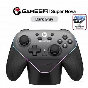 Геймпад GameSir Super Nova Dark Gray + Док-станція + панель Blue - Фото 1