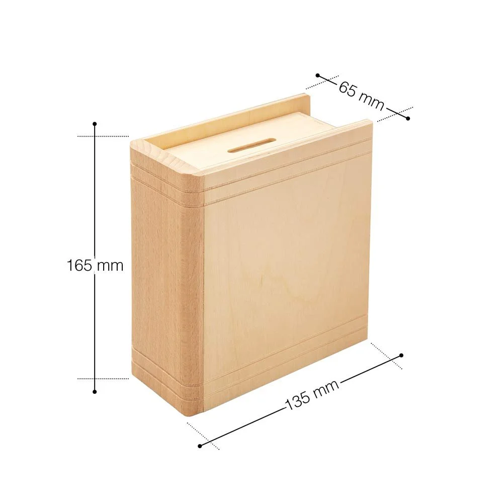 Скарбничка Книга дерев'яна Parent з ключем Standard, фото №7