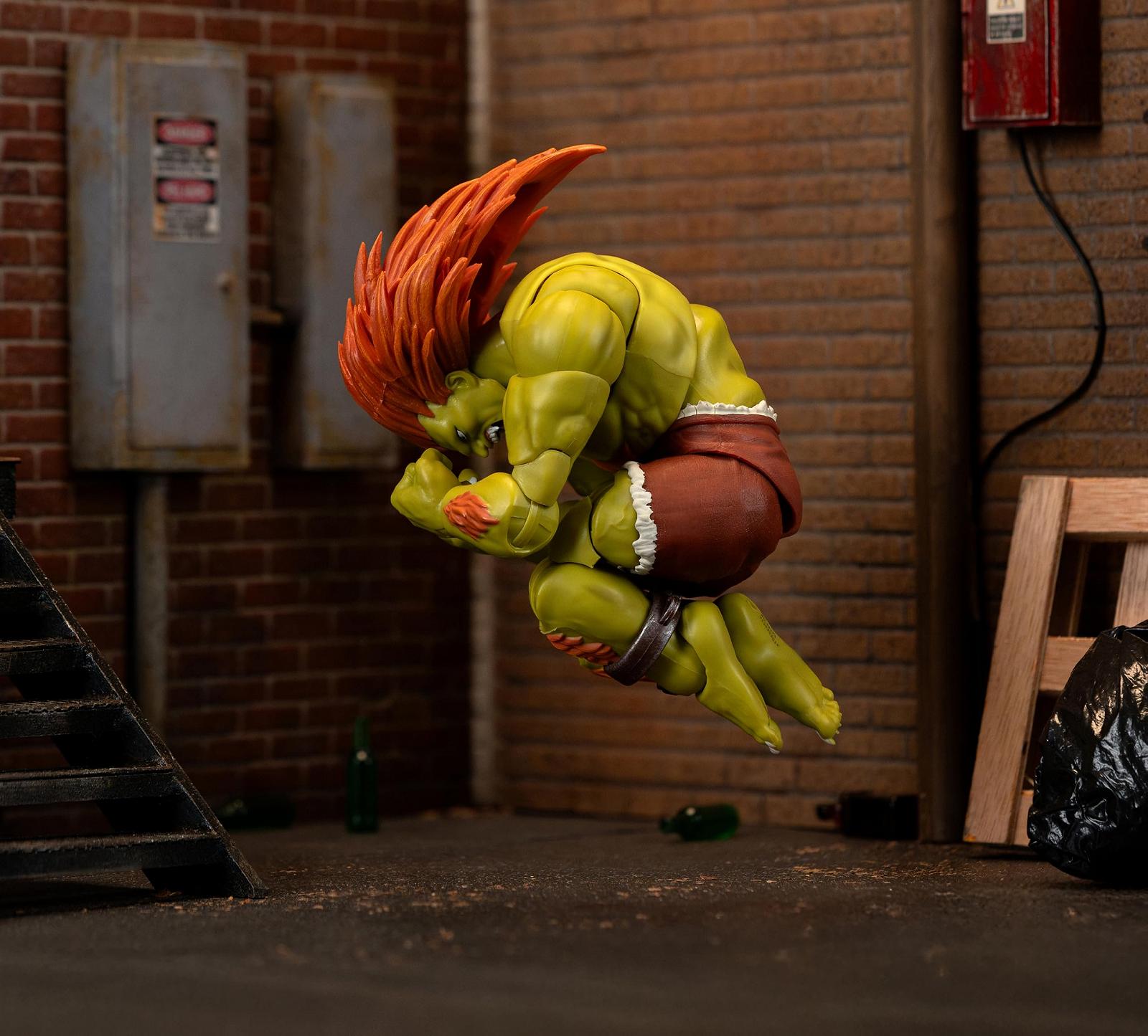 Фігурка Jada Toys Street Fighter Blanka 19 см - рухома колекційна фігурка з Street Fighter 2: The Final Challengers, з альтернативною головою, руками та аксесуарами, фото №4