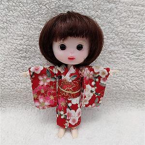Костюм кимоно BJD Одежда для кукол ob11, Body9, GSC, Molly, 1/12 BJD Аксессуары для кукол OB Одежда (Красный) synthetic.ua - Фото 1
