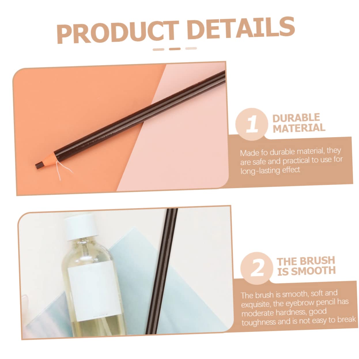 Карандаш POPETPOP Pack of 5 Eyeliner Pen Eyebrow Tattoo Pen Eyebrow Pencil Light Brown, фото №3 Карандаш POPETPOP Pack of 5 Eyeliner Pen Eyebrow Tattoo Pen Eyebrow Pencil Light Brown, фото №3