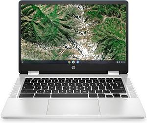 Сенсорный ноутбук 14" HP Chromebook x360 14a (14a-ca0001sl) Intel Celeron N4120 RAM 4GB eMMC 64GB 10ч батарея ChromeOS (UKR) synthetic.ua - Фото 1