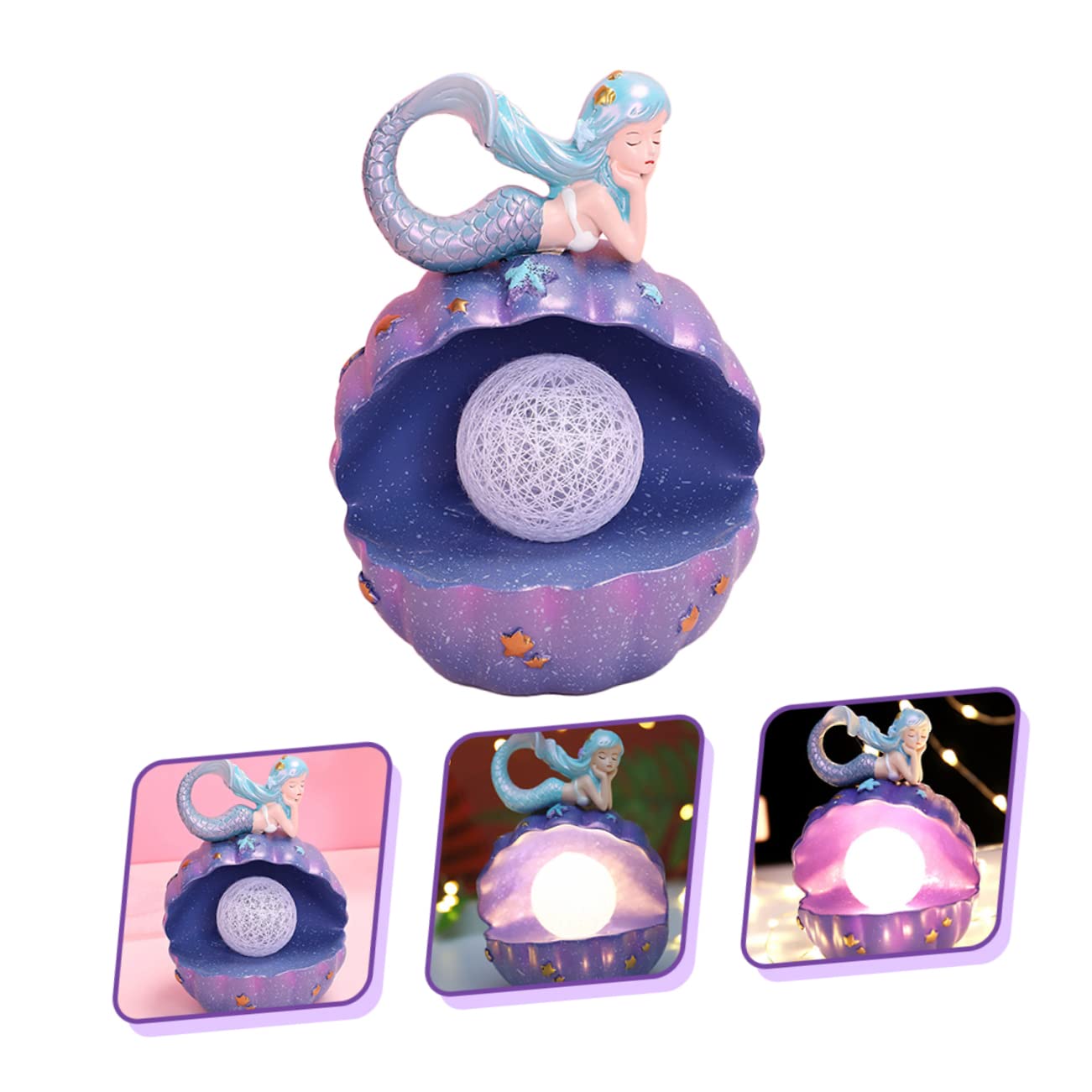 Лампа Ciieeo Mermaid нічна Русалка резинова мультяшна дитяча, фото №4 Лампа Ciieeo Mermaid нічна Русалка резинова мультяшна дитяча, фото №4