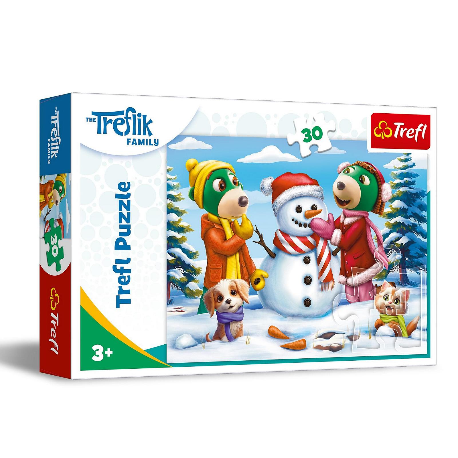 Пазл Trefl The Treflik Family Winter Games of the Trefliks 18300 30 элементов Multi-Colour, фото №1